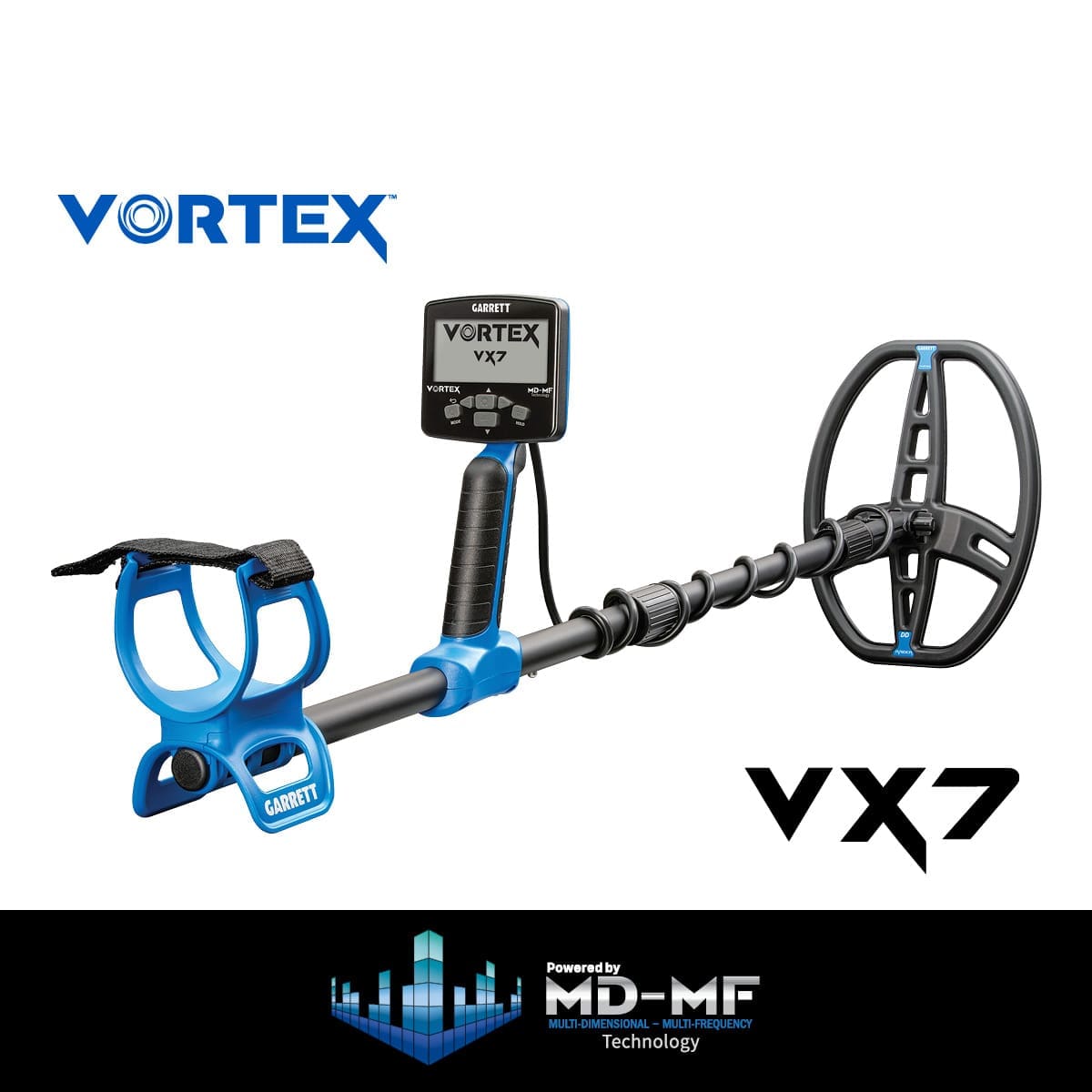 Çanakkale Garrett Vortex VX7 Dedektör - Katlanabilir gövde, taşıma ve araç içinde saklama tarafında Vortex ailesinin pratik avantajıdır.